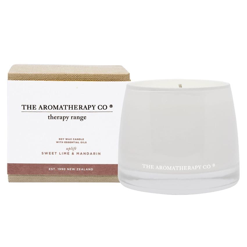 The Aromatherapy Company Uplifting Sweet lime and mandarin Therapy Candle 260g - relax - natural essential oil gift