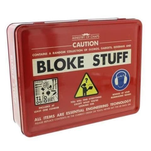 The Official Man Tin - Bloke Stuff Metal Storage Tin For Men - What Do Men Keep In Their Man Tin?