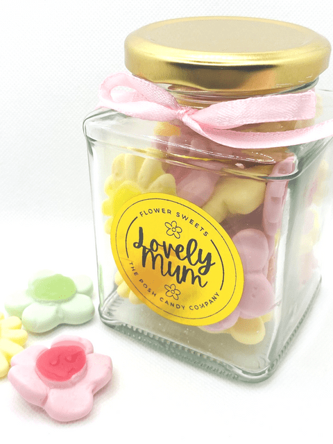 The Posh Candy Company 'Lovely Mum' Flower Sweets Gift Jar