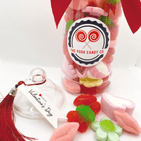 The Posh Candy Company Valentines Mix Sweet Jar Gift - 500g Love Themed Pick and Mix