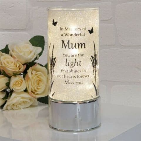 Thoughts Of You Memorial Tube Light Home Ornament for Mum