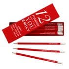 Unique Valentine '12 Reasons Why I Love You' Pencil Set Gift Personalised Message