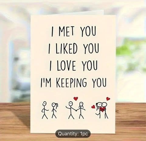 Valentines & Anniversary Greetings Card