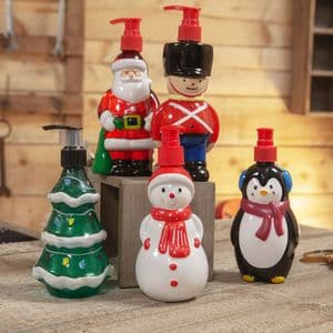 Vanilla Frost Scented Hand Soap in Christmas Character Dispenser Gift