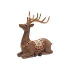 Vintage Sitting Reindeer Christmas Figurine Traditional Ornament Decoration