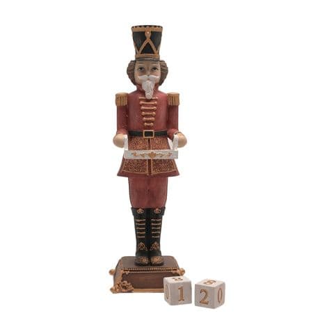 Vintage Soldier Christmas Countdown Figurine Traditional Ornament Decoration