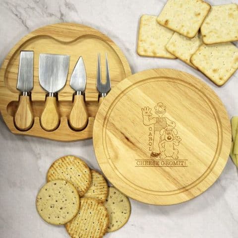 Wallace & Gromit Personalised Cheese Board Gift Set
