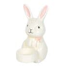 White Bunny Tealight Candle Holder Easter Gift