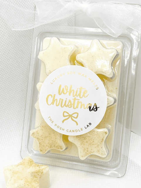White Christmas Luxury Soy Wax Melts Stars