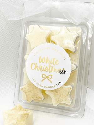 White Christmas Luxury Soy Wax Melts Stars