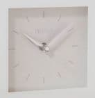 White Glass Square Mantel Clock Minimalist Contemporary  style modern white clock