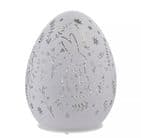White LED Light Up Easter Egg Ornament