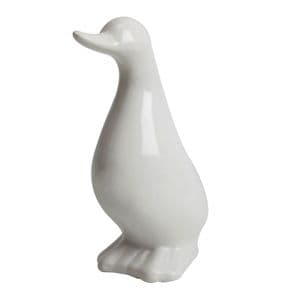 White Shabby Chic Duck Ornament - Country Living Dolomite Duck Home Decor Accessory