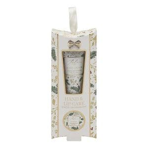 White Snowdrop Christmas Hand Cream & Lip Balm Gift Set