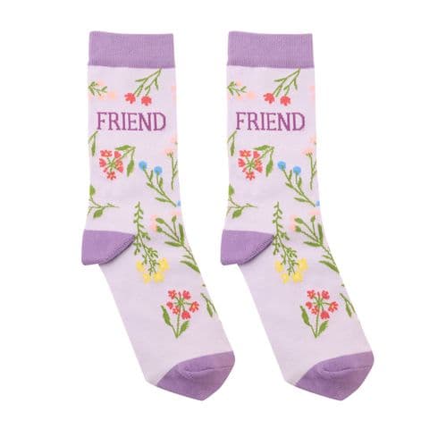Wild Flower Friend Socks Gift For Friend