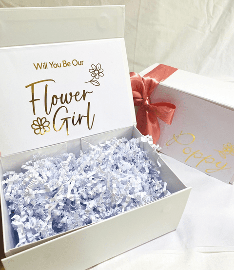 Will You Be My Flower Girl Bridesmaid Proposal Gift Box