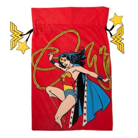 Wonder Woman Luxury Christmas Present Sack Official DC Comics Gift