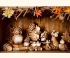 Wood Effect Resin Acorn Woodland Home Ornament