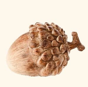 Wood Effect Resin Acorn Woodland Home Ornament