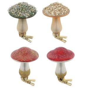 Woodland Mushroom Clip-On Ornaments | Christmas Tree Decorations
