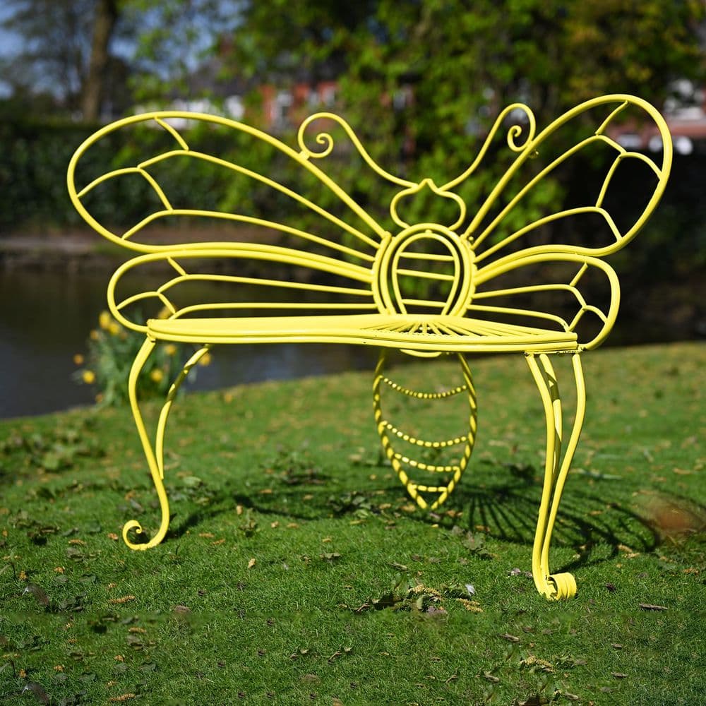 Outdoor Bench Plow And Hearth Butterfly Bench Garden Furniture