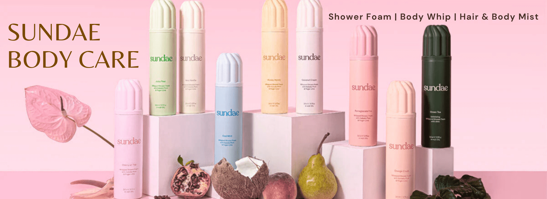 Sundae Body Care range at Posh Bananas Gifts Pamper treats