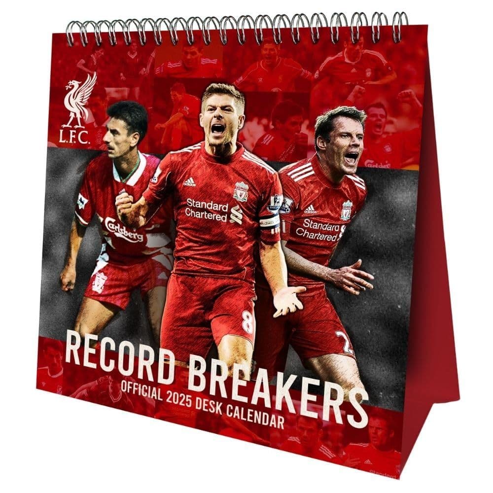 Liverpool FC 2025 Desktop Calendar LFC Merchandise [ Football Gifts
