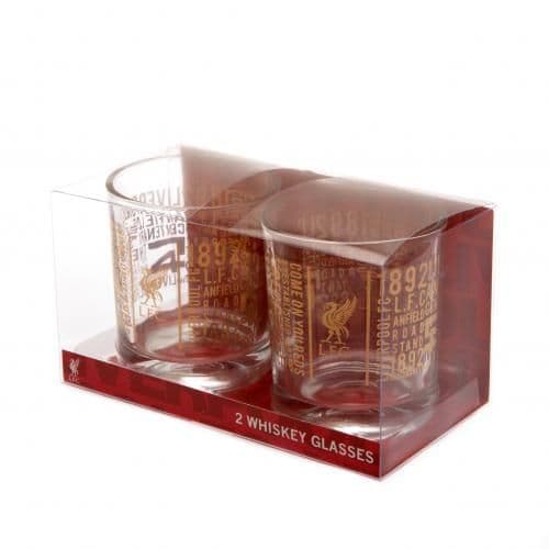 Liverpool Whiskey Glasses TX Liverpool FC Glasses