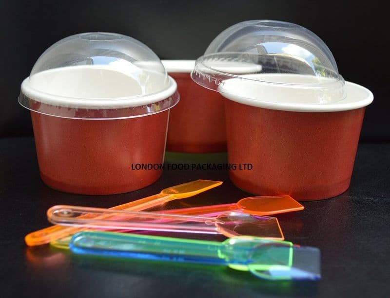 Ice Cream Tub, One Scoop Cup (RED Premium) 4oz x 1000