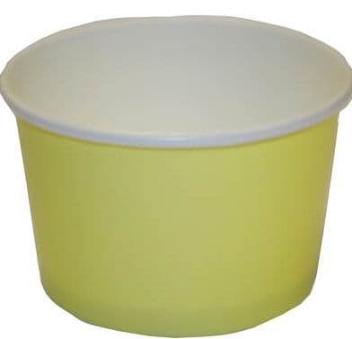 Ice Cream Tub One Scoop Cup (YELLOW) +Lid 4oz x 1000