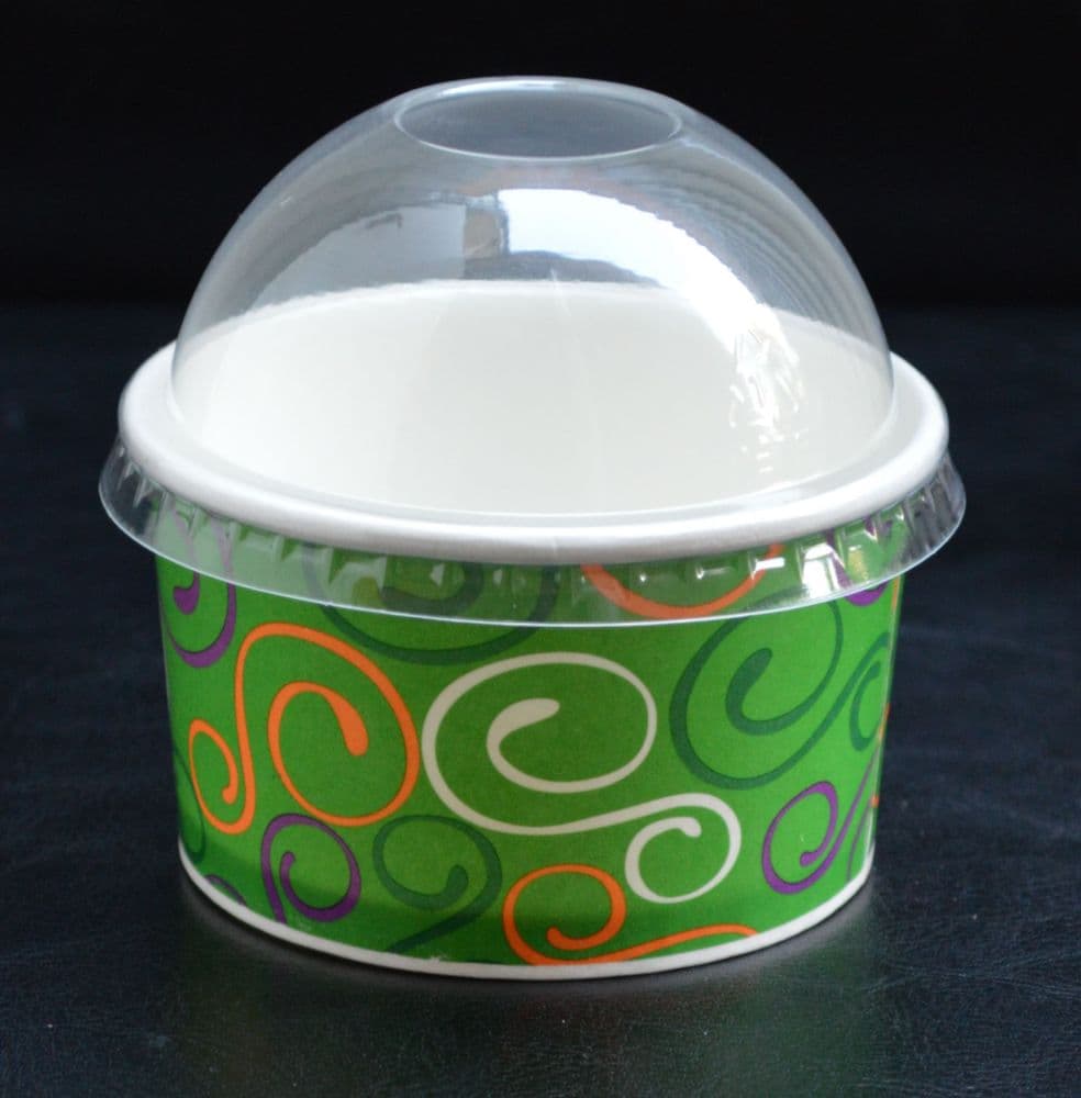 Ice Cream Tub One Scoop Cup (GREEN) x 10 ice cream cup tub ice cream