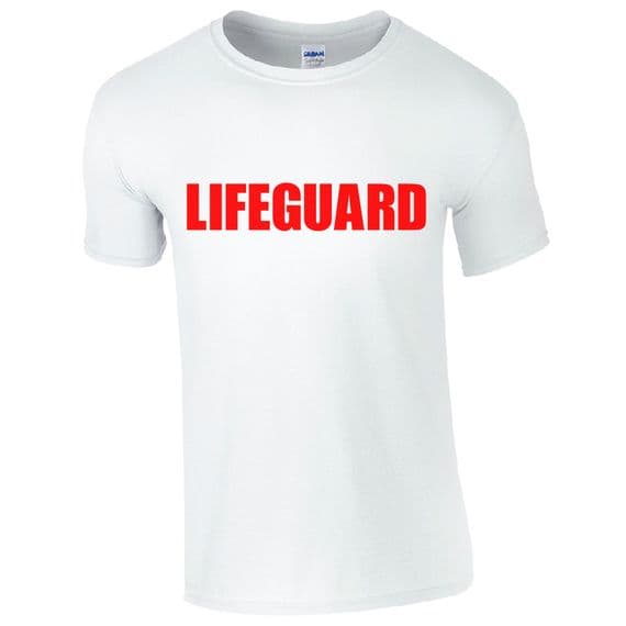 CHILDRENS LIFEGUARD WHITE T-SHIRT