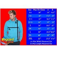CHILDRENS LIFEGUARD WHITE UNISEX HOODIE