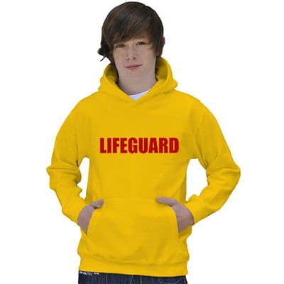 CHILDRENS LIFEGUARD YELLOW UNISEX HOODIE