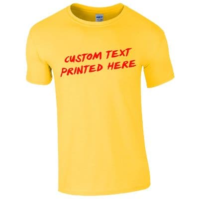 CUSTOM BAYWATCH INSPIRED YELLOW T-SHIRT