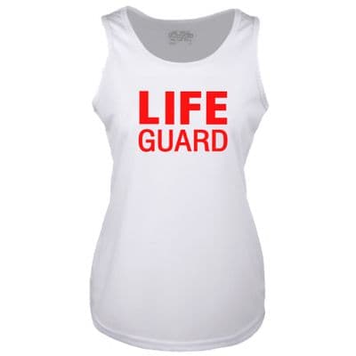 LADIES LIFE GUARD WHITE COOLTEX VEST