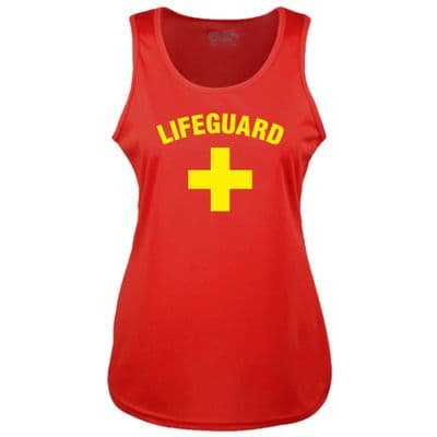 LADIES LIFEGUARD + RED COOLTEX VEST