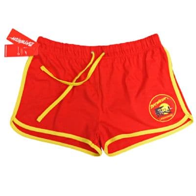 LICENSED BAYWATCH ® LADIES RED/YELLOW SHORTS