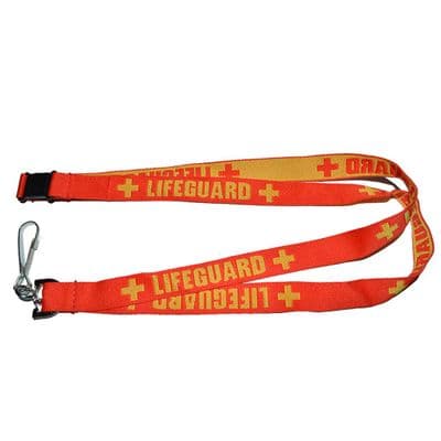 RED/YELLOW WOVEN LIFEGUARD LANYARD