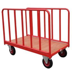 DIY Platform Trolley with Tubular Sides, 500kg Capacity - 550/RH/TD1200TB