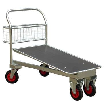 Galvanised Cash & Carry Trolley - Plywood Deck 540G/PA/CC/500/PLY