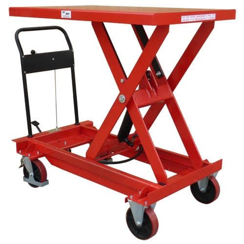 Mobile Scissor Lift Table with Large Platform<br/>Capacity: 1000kg<br/>Model: BSL100L