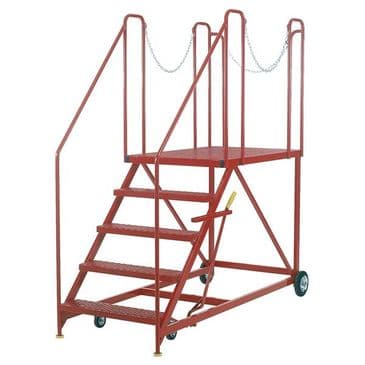 Mobile Steps with Dock Platform