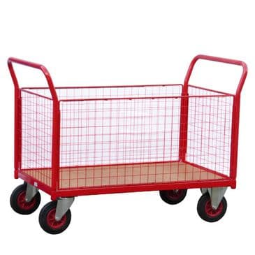 Platform Trolley with Removable Mesh Sides, 700kg Capacity - 550/RH/TH700CH