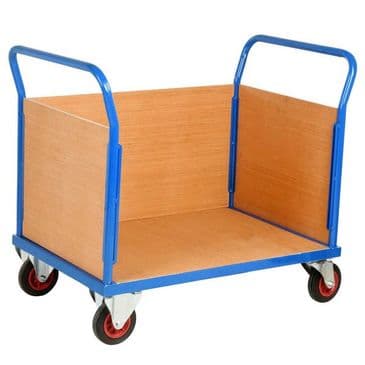 Platform Trucks with 3 Plywood Panels