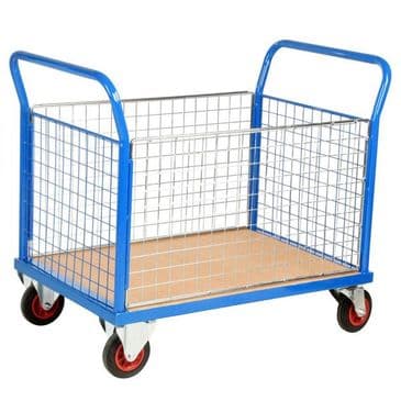 Platform Trucks with 4 Mesh Sides