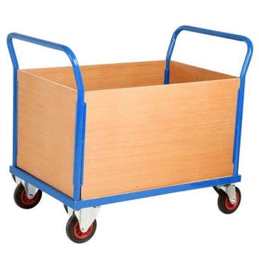 Platform Trucks with 4 Plywood Panels