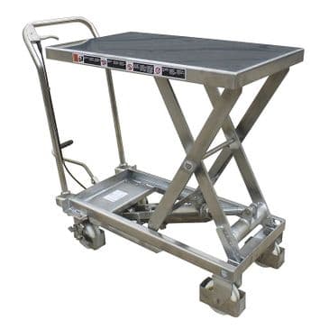 Stainless Steel Mobile Scissor Lift Tables, 150 - 500kg Capacities