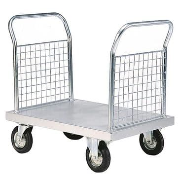 Zinc Plated Platform Trucks - Double Mesh Ends