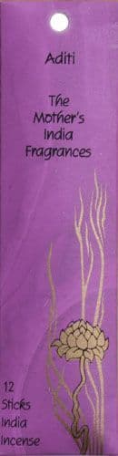 Aditi: The Mother's India Fragrance Incense 12 Mini-Sticks